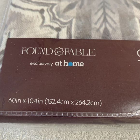 Christmas Tablecloth Snowflake Stars Grey Fiesta Party Rectangular Dinner 60x104 - Picture 7 of 10